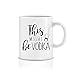 Amandir Birthday Christmas Favorite Child Gave Me This Funny Mug Dad Mom Gifts from Daughter Son 11oz White Coffee Cup for Women M, model-g160