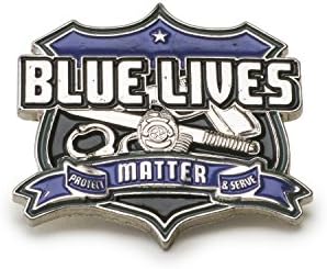 Blue Lives Matter Lapel Pin - Classic Design - Support Our Police Officers Pin - Respect our Police, Salute to our Heroes!