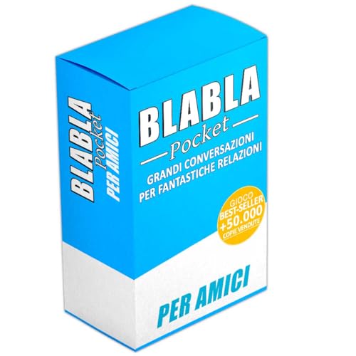 BLABLA Pocket for Friends | Conversation Cards – Board Games for Adults and Children – Board Game for 2 Players Up – Board Games to Meet Each Other – Games in Box for Parties