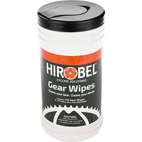 Hirobel Gear Wipes 110ct Multi Purpose Bike Degreaser Dual sided with