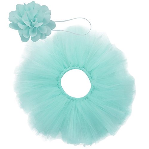 Jastore Newborn Girls Photo Photography Prop Tutu Skirt Headband Outfits (Style 1)