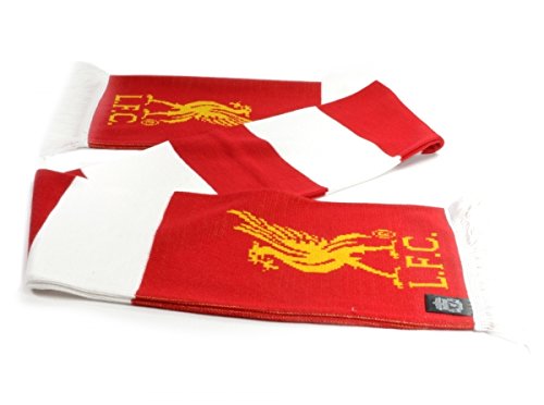 Liverpool FC Red White Striped Fan Game Team Match Scarf Scarves LFC Official