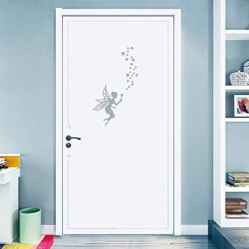 DecalDoggy - Magically Fairy Sprite Vinyl Decal Car/Wall - Silver Glitter
