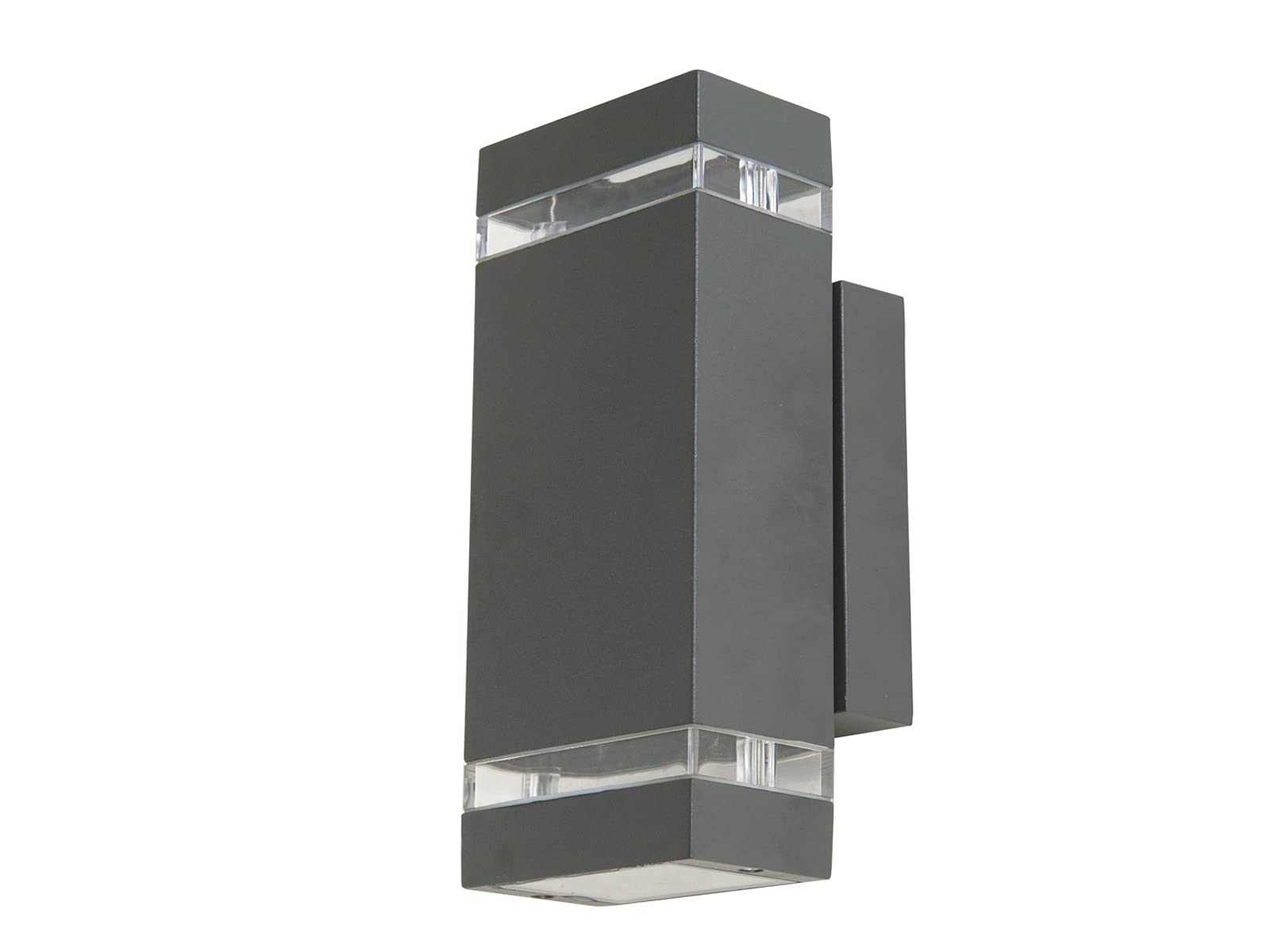 Eco Light Modern LED Focus 3 W 300 LM 2-Tier IP44 Outdoor Wall Light Anthracite 6050 Size LED