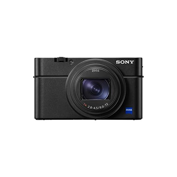Sony RX100 VII | Premium Bridge-Kamera (1,0-Typ-Sensor, 24-200 mm F2.8-4.5 Zeiss-Objektiv, Autofokus zur Augenverfolgung für Mensch und Tier, 4K-Filmaufnahmen und neigbares Display), Schwarz