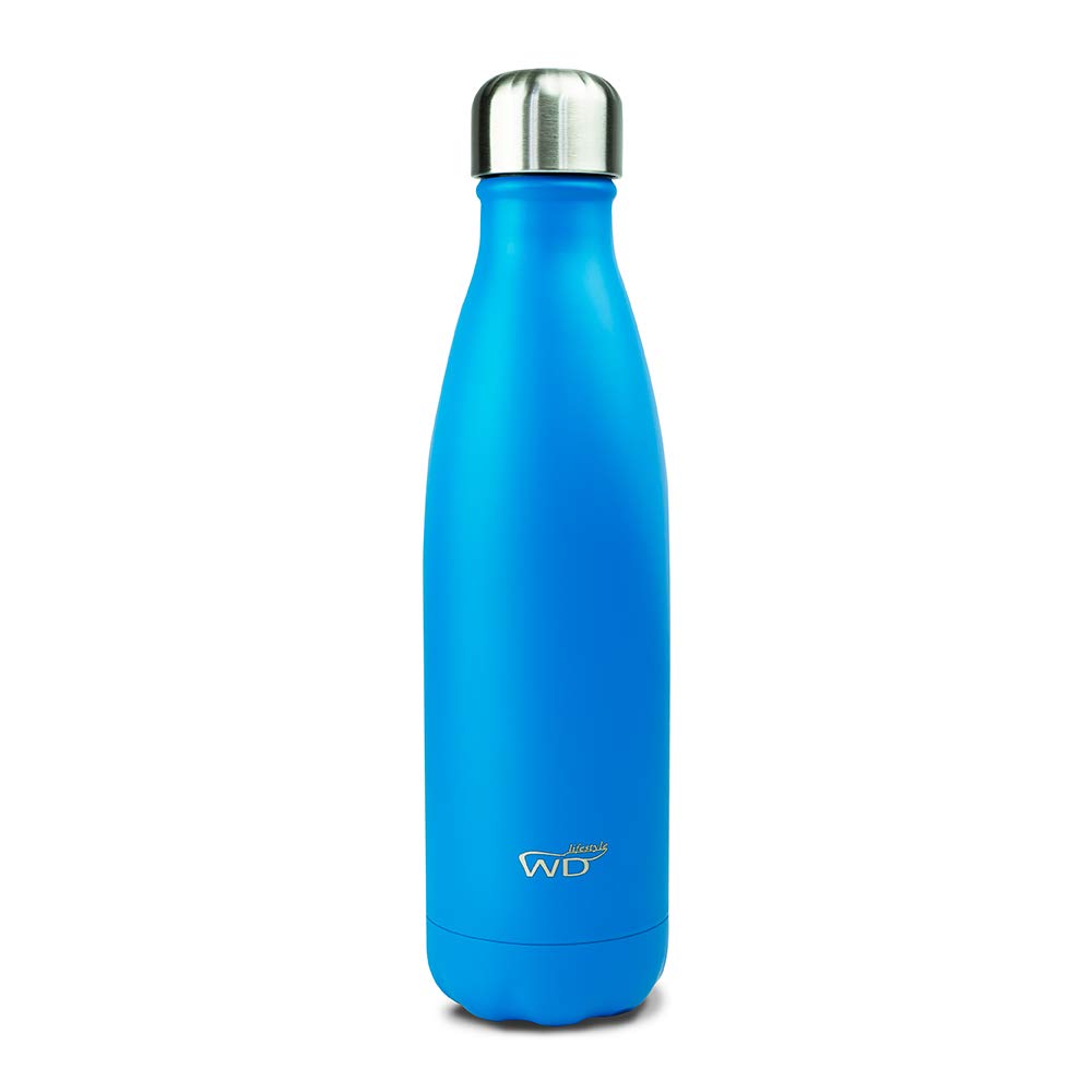 WD Lifestyle Stainless Steel Thermal Bottle, Blue, Medium