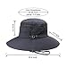 Outdoor Safari Boonie Fishing Hat, Mesh Wide Brim Bucket Summer Hat, Waterproof Sun Protection Camping Hiking Beach Sun Caps, Quick-Dry Adjustable Packable Comfort Sun Hat Gardening Cowboy Men Women