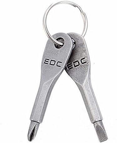 EDC Portable Phillips and Slotted Screwdriver Keychain Tool