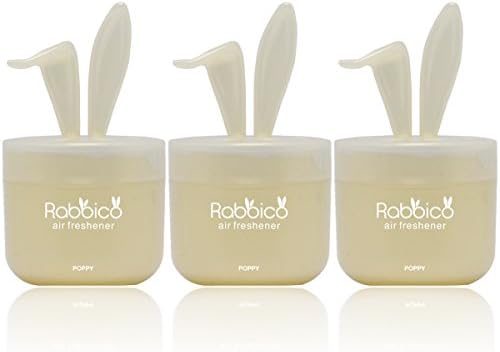 Rabbico Sweet 3 Packs, Rabbit lovely ears shape for Car, Home, Office Air Freshener White Musk Scent - Beautiful mix of floral fruity musk fragrances