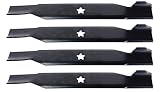 USA Mower Blades (4) High Lift for Craftsman 127843, 138498, 138971, 42" Deck