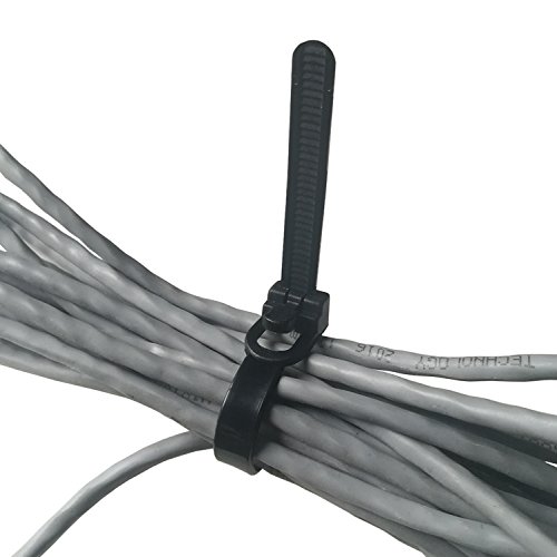 [50 Pieces] Reusable Cable Ties, Canwn Nylon Heavy Duty Zip Ties Mini Flexible Cable Tidies