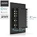 Smart Wifi Light Switch - Modern Day Light Switch, 1 Gang LED Back-Lit Control Lighting from Anywhere - Easy In-Wall Installation - Includes App for iOS & Android Works With Alexa, Google Home, IFTTT