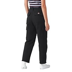 Dickies Women's Cropped Cargo Pant, Black, 32