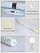 ECHENG Motion Sensor Night Light, Battery Powered Wireless LED Motion sensor Light Bar With Magnetic Strip 5 LED DIY Stick On Anywhere Indoors, Safe for Kids, Auto On/Off for Closet, Bathroom (White)