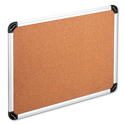 Universal 43714 Cork Board with Aluminum Frame, 48 x 36, Natural, Silver Frame