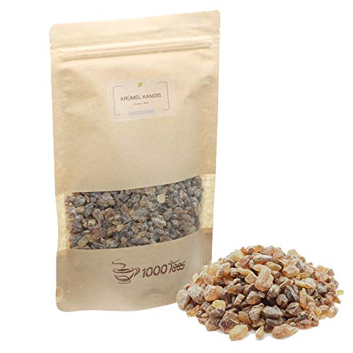 Krümelkandis Braun Fein | Brauner kleiner Kandis-Zucker für Tee und SüÃspeisen | mit feiner Karamell-Note | 400g – Bild 3