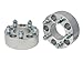2.5 inch Hubcentric Wheel Spacers No Lip - 5x4.75 to 5x4.75, 70.5mm Bore, 12x1.5 Studs Nuts - Compatible with Chevy Blazer Camaro Corvette S10 GMC S15 Jimmy Pontiac Trans Am - Silver Adapters 2pcs