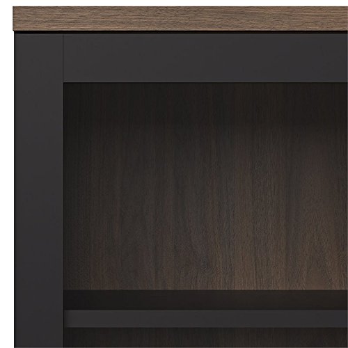 Tvilum 9217686dj Aberdeen 2 Door China Cabinet, Black/Walnut