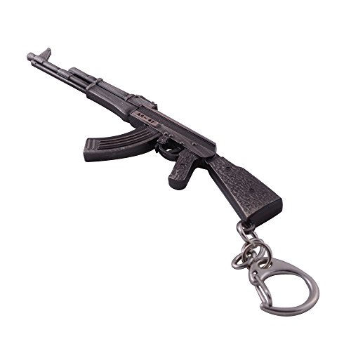 Mallofusa miniature gray metal ak47 assault rifle gun m…