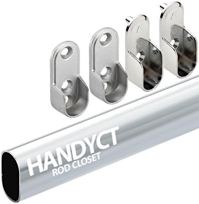 20 Long Oval Wardrobe Tube Closet Rod Polish Chrome Oval Tubing Custom Made Home Improvement Dprd Tasikmalayakab Go Id