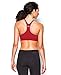 Under Armour Women's Armour Mid Sports Bra, Red/Aluminum, Medium