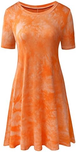 TINYHI Women's Swing Loose T-Shirt Fit Comfy Casual Flowy Cute Swing Tunic Dress