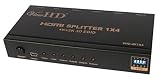 ViewHD 4Kx2K / HDMI v1.4 Ultra HD HDMI Splitter 1x4 with Programmable EDID Settings (One Input to Four Outputs) | Model: VHD-4K1X4