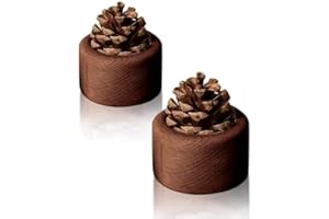Pinecone Passive Diffuser - 2 Pack Natural Materials Essential Oil Diffusers Set, Needed for Small Spaces, Aromatherapy for D