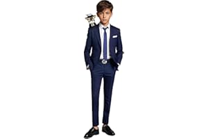 Black n Bianco Signature Boys' Slim Fit Suit Complete Outfit