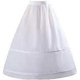 RULTA Women's Crinoline Petticoat A-line 3-Hoop underskirt suitable for wedding ball dresses bridal Tutu Tulle Slips Skirt
