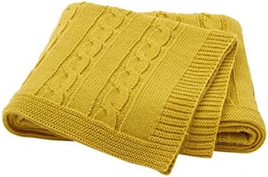 mustard baby blanket