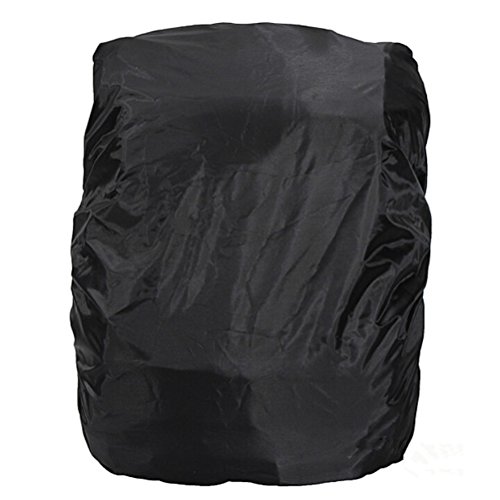 VORCOOL Waterproof Backpack Rain Cover 15L-35L Daypack Dustproof Rainproof Protector Cover (Elastic Adjustable) for Hiking/Camping/Traveling (Black)
