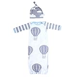 GSHOOTS Infant Baby Swaddle Sleep Gown Sleeping Sack Bag with Hat (Fire Balloon)