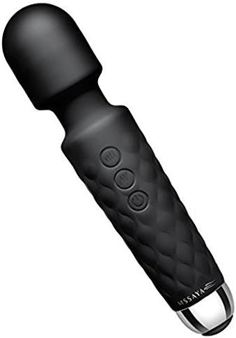 Wand Massager Handheld MSSAYA Body Massager For Women, Handheld Massager With 20 Vibration Frequencies &amp; 8 Powerful Speeds For Muscle Aches &amp; Sports Recovery - Rechargeable Wireless &amp; Travel Friendly