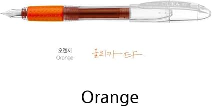 Amazon 韓国ブランドmonami便利olika Ef Fountainペンオレンジインクカラー 万年筆 文房具 オフィス用品