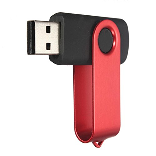 Creazy® 1GB Swivel USB 2.0 Metal Flash Memory Stick Storage Thumb U Disk (Red)