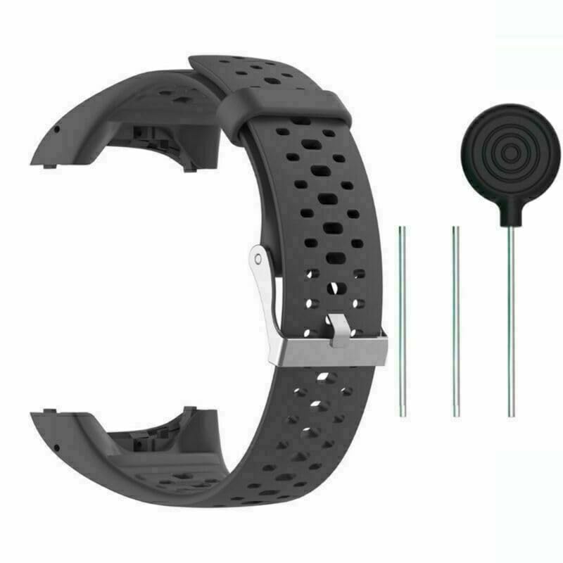 MYAYD Watch Strap Compatible with Polar M400 / M430, Sports Silicone Replacement Watch Strap, Replacement for Polar M400 / M430 Smartwatch for Men and Women (Gray)