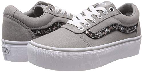 41k0R6XXpBL Vans Ward Platform Canvas, Sneaker Mujer Vans Ward Platform Canvas, Sneaker Mujer - Imagen 8