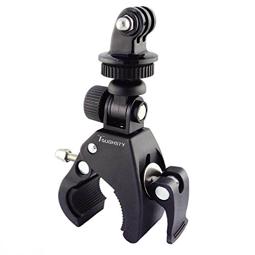 ToughstyTM Motorcycle Bike Quick Release Handlebar Mount Clamp with Tripod Adapter for GoPro HD Hero 4 3+ 3 2 1