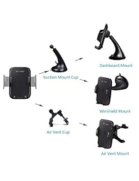 Cargador de coche, soporte para teléfono interior inalámbrica rápida de actualización para Apple Iphone X iPhone 8 iPhone 8 plus Samsung Galaxy Note 8 S8 S8 Plus todos los dispositivos compatibles con Qi de hogar y coche uso por msdusa
