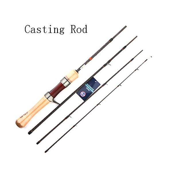 Beachcaster Fishing Rods Tragbare Trout Fishing Rod Suplight Welle Reise Rod High Carbon Rod Power-UL 4Section… – Bild 3
