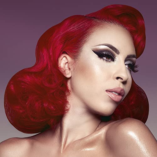 MANIC PANIC Classic Rock N Roll Red Semi Permanent Hair Color - Warm Medium Red Hair Dye for Women & Men That Lasts 4-6 Weeks - Vegan, Ammonia & Cruelty-Free - Create & Mix Custom Shades (4oz)