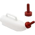 MODUODUO Calves Nursing Bottle with a Replacement Nipple 2.11 Quart Horizontal Calf Milk Feeding Bottle (Horizontal)