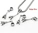 Sexy Sparkles Eiffel Tower Charm 3D Dangle Charm Bead For Snake Chain Charm Bracelet
