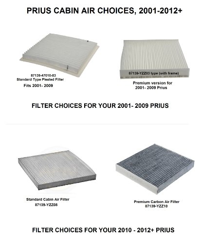 Prius Cabin Air Filter 2004 2005 2006 2007 2008 And 2009