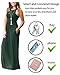 GRECERELLE Women's Sleeveless Long Maxi Summer Casual Dresses, Dark Green, X-Large