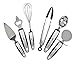25 Piece Kitchen Tools Set Stainless Steel and Nylon Utensils Tongs, Spatula, Pizza Cutter, Bottle Opener, Brush, Spaghetti server, Soup ladle, Big Whisk,AND MORE buy it and GET Silicon Oven Glove
