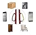 ArtiGifts Furniture & Appliances Lifting and Moving Straps for One Person - Heavy Duty Lashing Straps Up to 600lbs - Ergonomic Adjustable Length Grip - Good Helper to Mover Russet