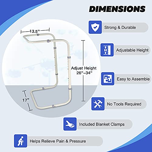 Zelen Blanket Lifter for Feet Lift Bar Sheet Riser Foot Tent Blanket
