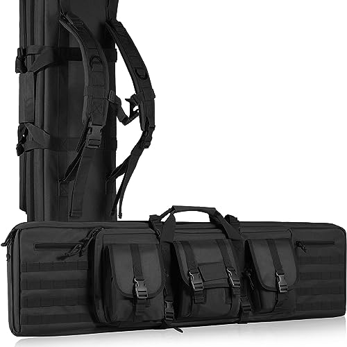 VEVOR Rifle Bag, Tactical Double Long Gun Bag, Soft Rifle Case with ...